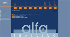 Desktop Screenshot of alfatraining.cz
